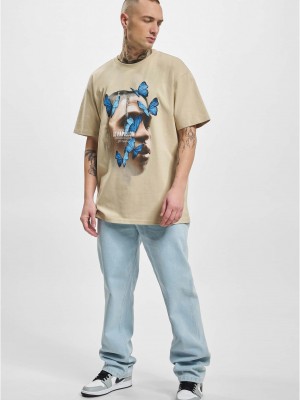 Тениска Le Papillon Oversize Tee sand XXL