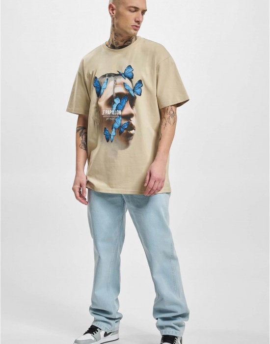 Тениска Le Papillon Oversize Tee sand XXL