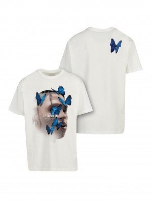 Тениска Le Papillon Oversize Tee blancwhite XXL