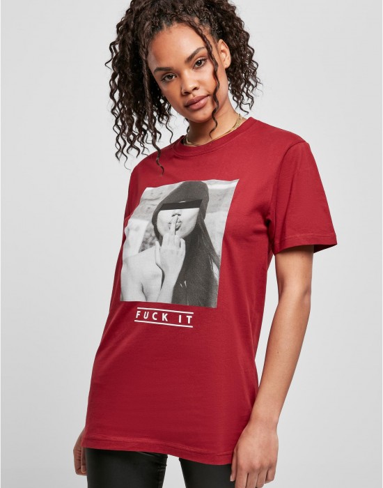 Тениска Ladies F#?KIT Tee burgundy XXL