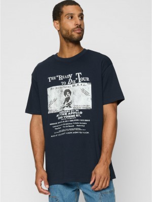 Тениска Bigie Retro Poster Tee navy XXL