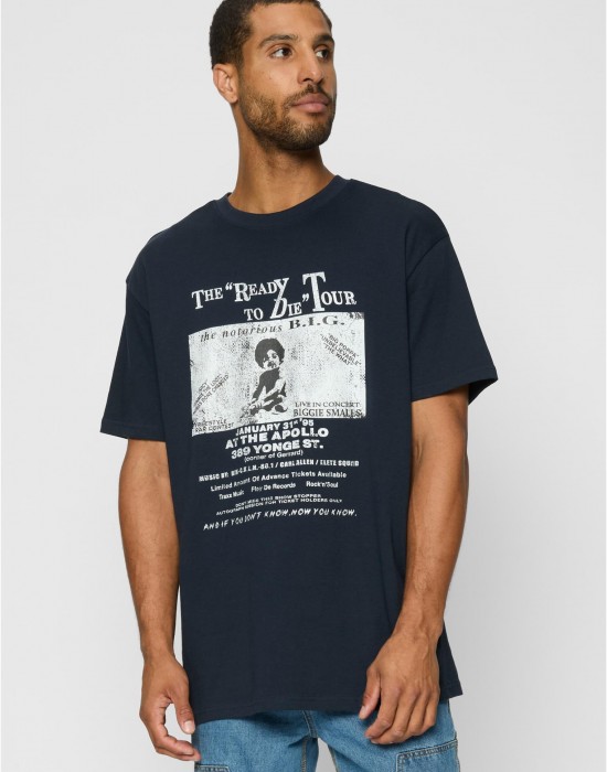 Тениска Bigie Retro Poster Tee navy XXL