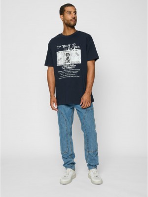 Тениска Bigie Retro Poster Tee navy XXL