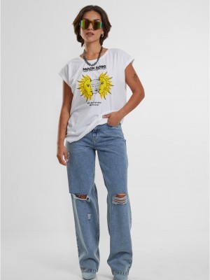 Тениска Moon Song Tee white XS