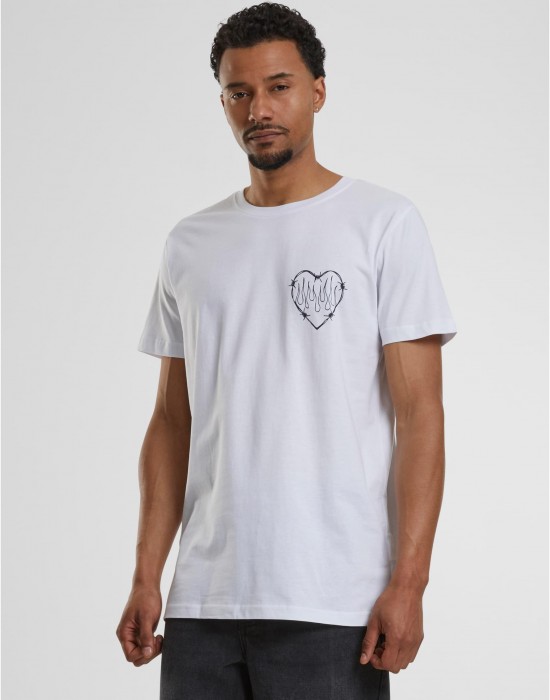 Тениска Burning Hearts Tee white XS