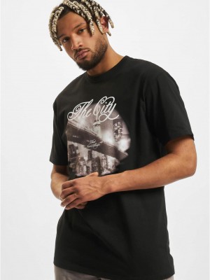 Тениска The City Oversize Tee black XXL