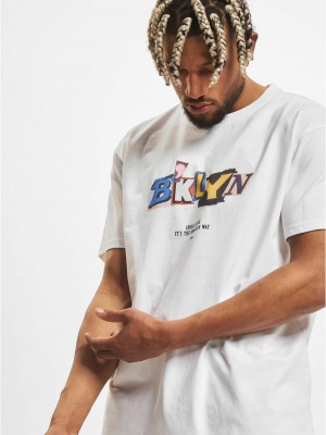 Тениска BRKLYN Oversize Tee white XXL