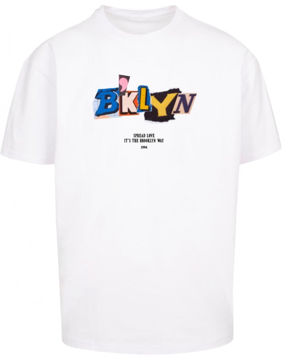 Тениска BRKLYN Oversize Tee white XXL