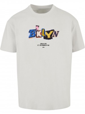 Тениска BRKLYN Oversize Tee lightasphalt XXL