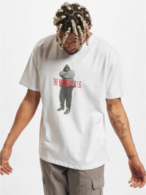Тениска Biggie Smalls Concrete Oversize Tee white XXL