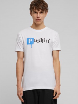 Тениска Pushin P Tee white XXL