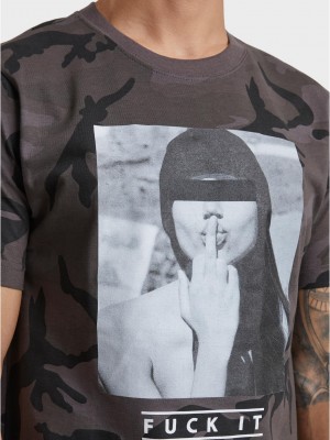 Тениска F#?KIT Tee dark camo XXL