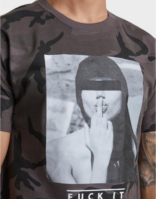 Тениска F#?KIT Tee dark camo XXL