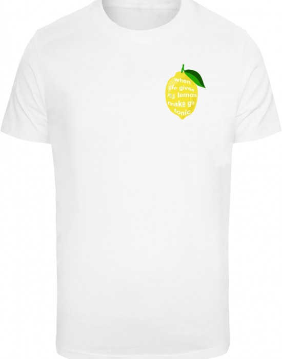 Тениска Life Gives Lemons Tee T-Shirt Round Neck white XXL