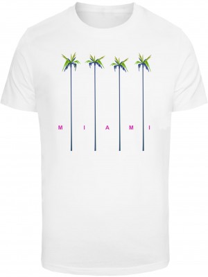 Тениска Miami Palms Tee white XXL