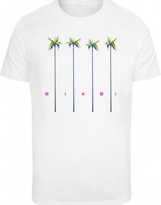 Тениска Miami Palms Tee white XXL