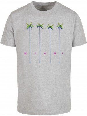 Тениска Miami Palms Tee heather grey XXL