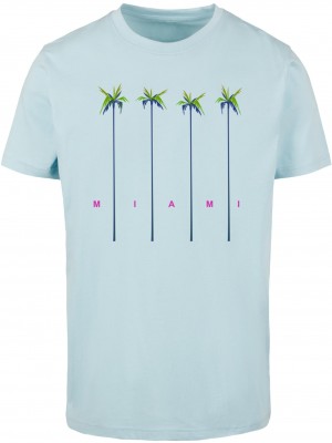 Тениска Miami Palms Tee ocean blue XXL