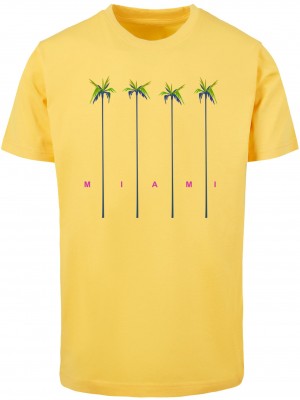Тениска Miami Palms Tee taxi yellow XXL