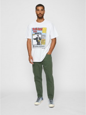 Тениска Eazy-E RAP Magazine Oversize Tee white XXL