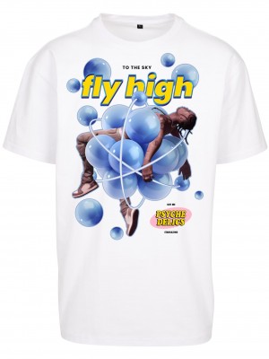 Тениска Psychadelic Oversize Tee white XXL
