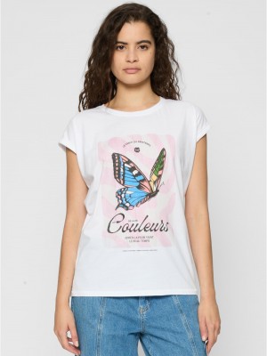 Тениска Ladies Couleurs Tee white XS