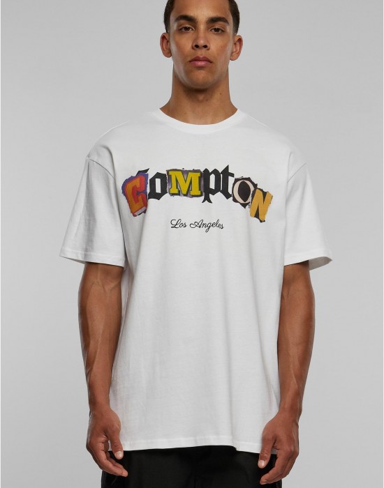 Тениска Compton L.A. Oversize Tee white XXL