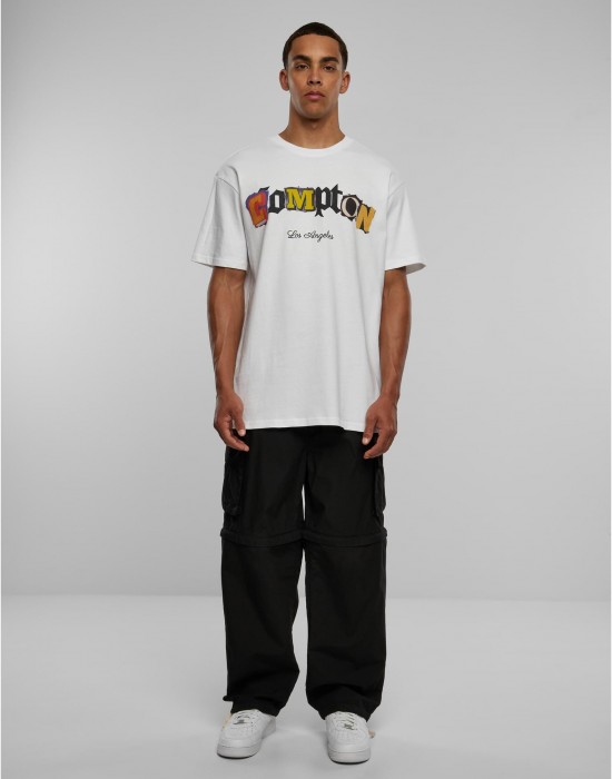 Тениска Compton L.A. Oversize Tee white XXL