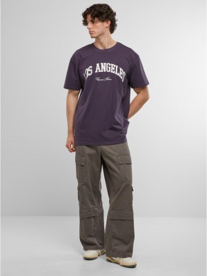 Тениска L.A. College Oversize Tee purplenight XXL Тениска L.A. College Oversize Tee purplenight XXL