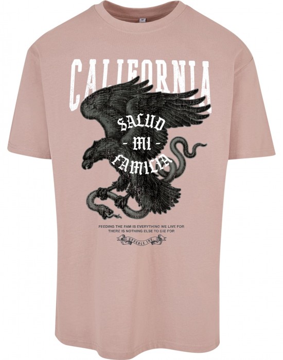 Тениска La Familia Heavy Oversize Tee duskrose XXL Тениска La Familia Heavy Oversize Tee duskrose XXL