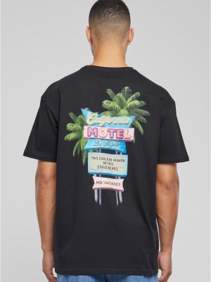Тениска California Motel Oversize Tee black XXL Тениска California Motel Oversize Tee black XXL