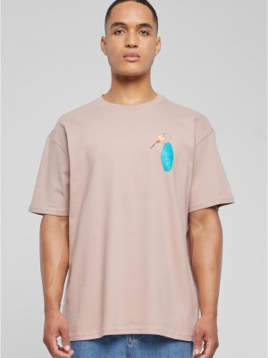 Тениска California Motel Oversize Tee duskrose XXL Тениска California Motel Oversize Tee duskrose XXL