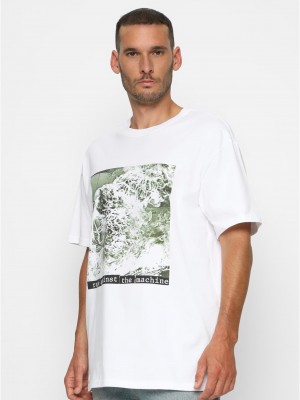 Тениска Rage Against the Machine Oversize Tee white XXL Тениска Rage Against the Machine Oversize Tee white XXL