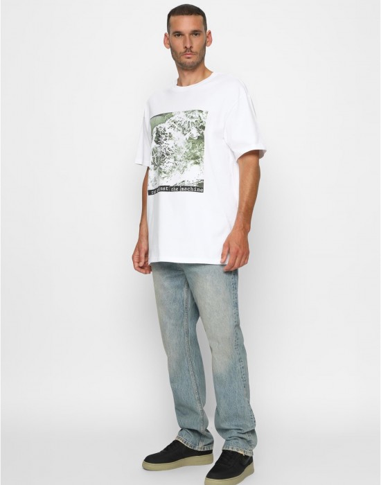 Тениска Rage Against the Machine Oversize Tee white XXL Тениска Rage Against the Machine Oversize Tee white XXL