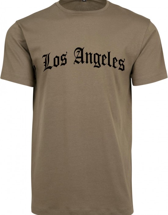 Тениска Los Angeles Wording Tee olive XXL Тениска Los Angeles Wording Tee olive XXL