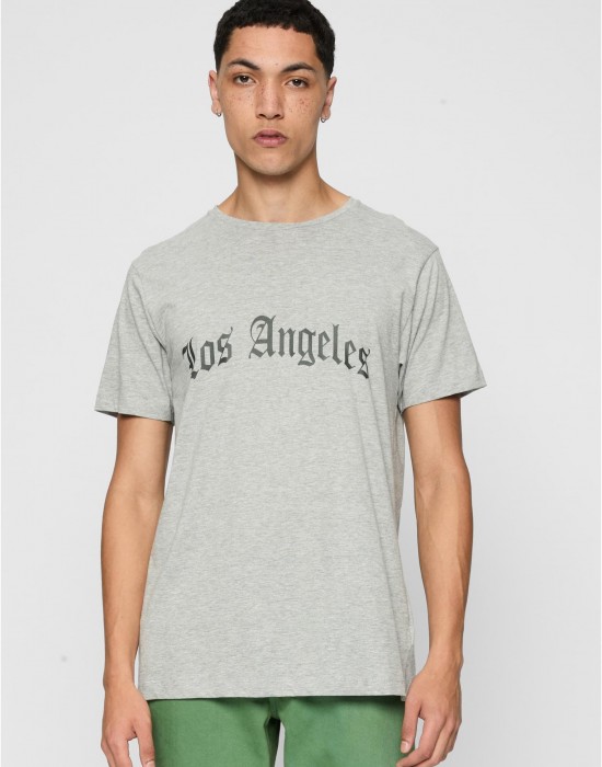 Тениска Los Angeles Wording Tee heather grey XXL
