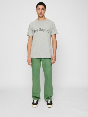 Тениска Los Angeles Wording Tee heather grey XXL Тениска Los Angeles Wording Tee heather grey XXL