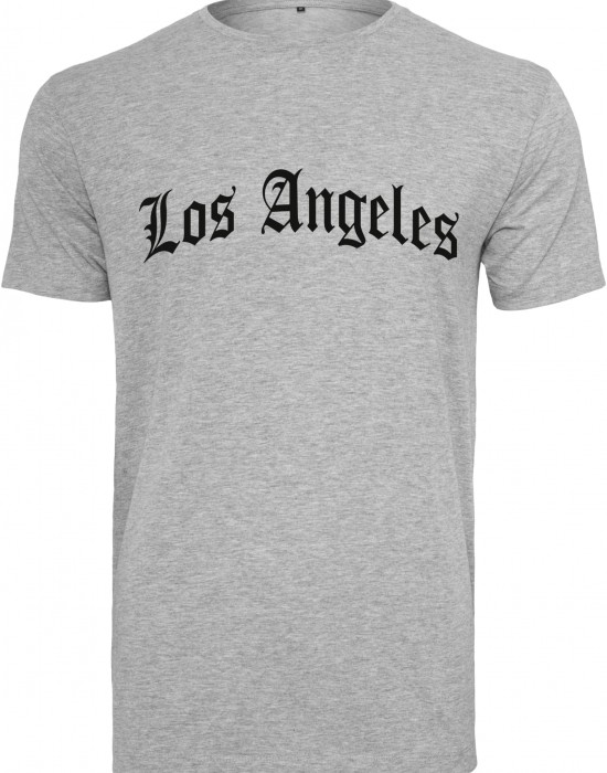 Тениска Los Angeles Wording Tee heather grey XXL