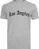 Тениска Los Angeles Wording Tee heather grey XXL