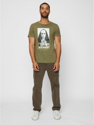 Тениска Bad Habit Tee olive XXL Тениска Bad Habit Tee olive XXL