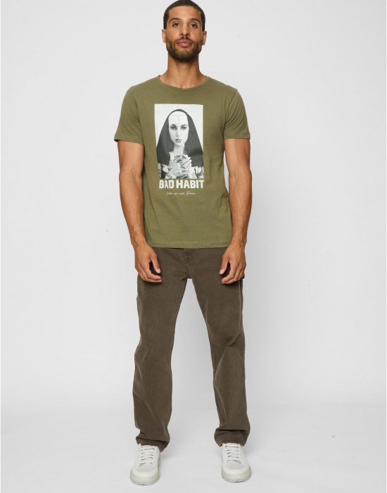 Тениска Bad Habit Tee olive XXL Тениска Bad Habit Tee olive XXL
