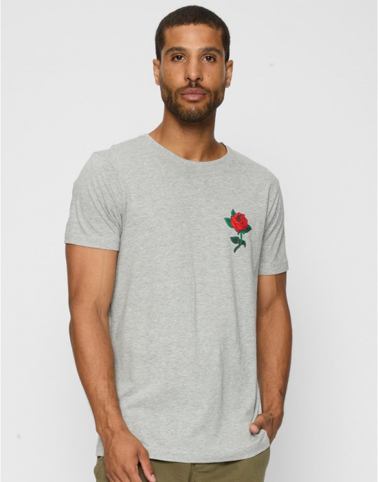 Тениска Rose Tee heather grey XXL
