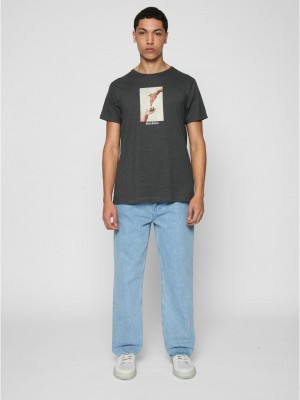 Тениска God Given Pizza Tee charcoal XXL Тениска God Given Pizza Tee charcoal XXL