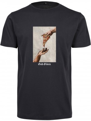 Тениска God Given Pizza Tee navy XXL Тениска God Given Pizza Tee navy XXL