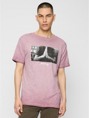 Тениска Pray Tee burgund XXL Тениска Pray Tee burgund XXL