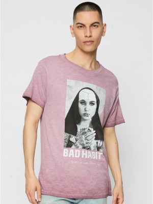 Тениска Bad Habit Tee burgundy XXL Тениска Bad Habit Tee burgundy XXL