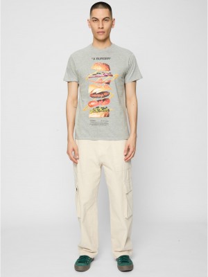 Тениска A Burger Tee heather grey XXL Тениска A Burger Tee heather grey XXL