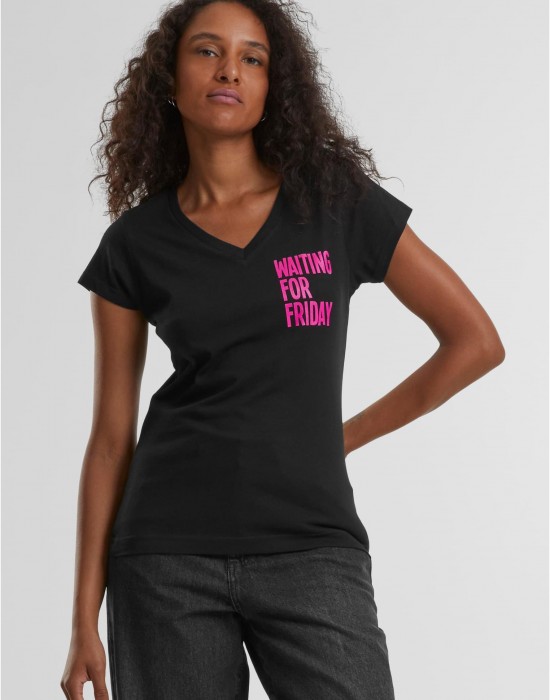 Тениска Ladies Waiting For Friday Box Tee black XS