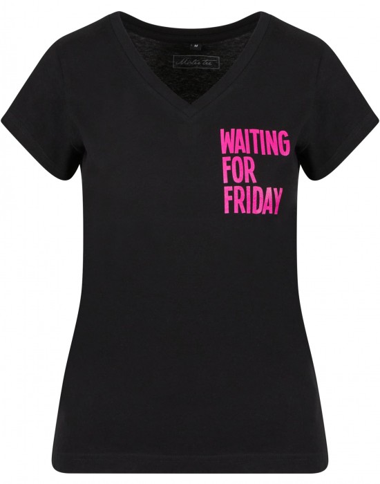 Тениска Ladies Waiting For Friday Box Tee black XS