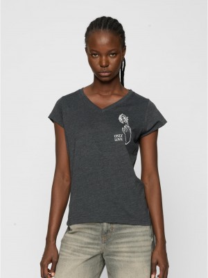 Тениска Ladies Only Love Tee charcoal XS